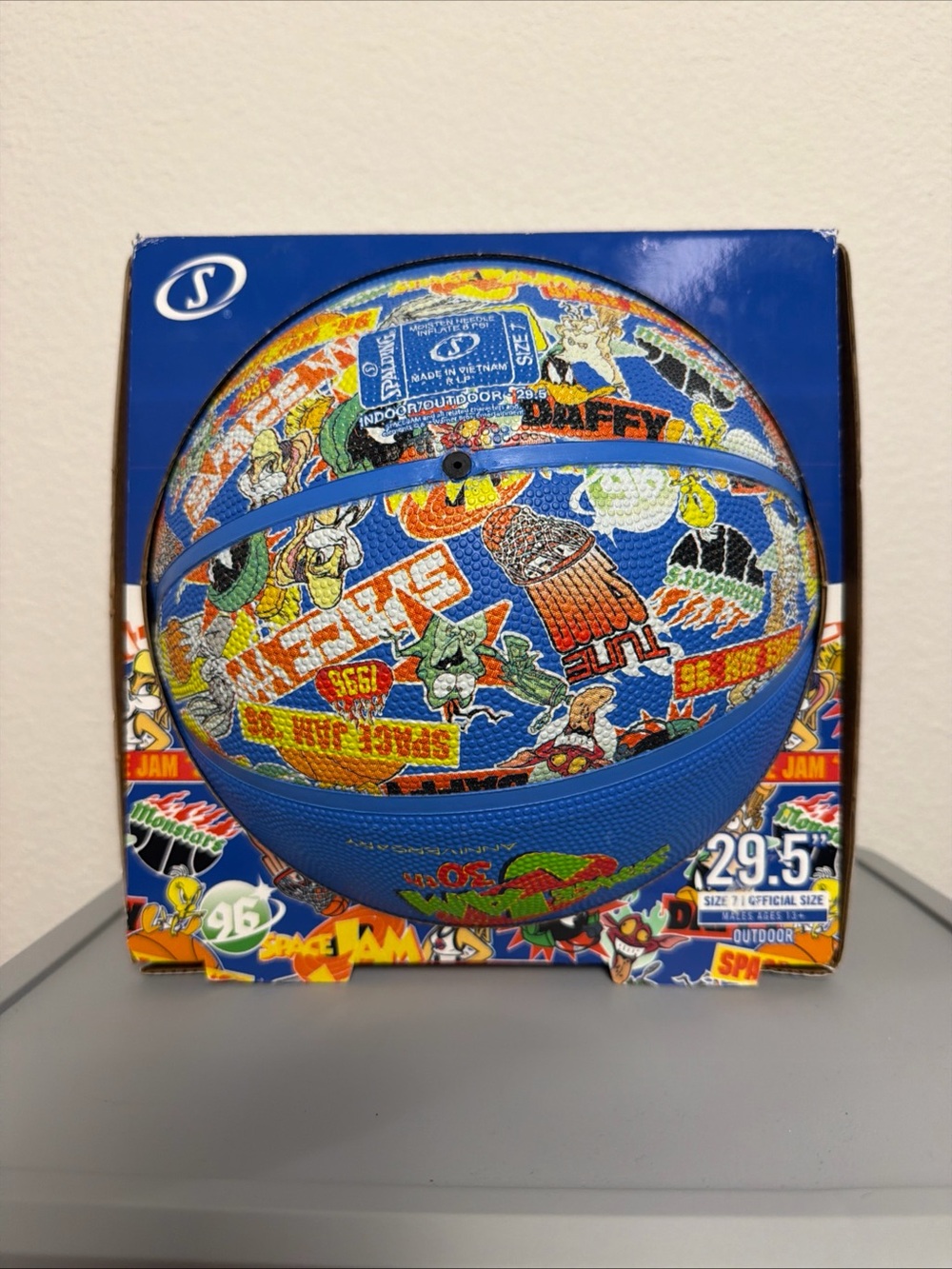 Space Jam 30th Anniversary Basketball Size 29.5 Michael Jordan Tune Squad New